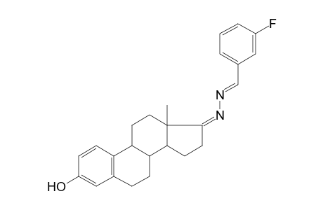 (17Z)-17-[(E)-(3-fluorobenzylidene)hydrazono]-13-methyl-7,8,9,11,12,14,15,16-octahydro-6H-cyclopenta[a]phenanthren-3-ol