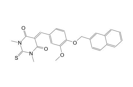 5-[3-methoxy-4-(2-naphthylmethoxy)benzylidene]-1,3-dimethyl-2-thioxodihydro-4,6(1H,5H)-pyrimidinedione