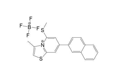 3-Methyl-5-methylthio-7-(2-naphthyl)thoazolo[3,2-a]pyridinium tetrafluoro-borate