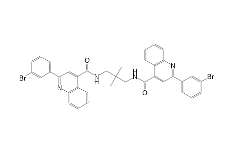 2-(3-bromophenyl)-N-[3-({[2-(3-bromophenyl)-4-quinolinyl]carbonyl}amino)-2,2-dimethylpropyl]-4-quinolinecarboxamide