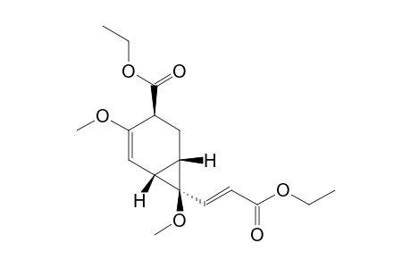 Ethyl (1.beta.,3S*,6.beta.,7R*)-7-[(E)-2-ethoxycarbonylvinyl]-4,7-dimethoxybicyclo[4.1.0]hept-4-en-3-carboxylate