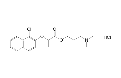 2-[(1-chloro-2-naphthyl)oxy]propionic acid, 3-(dimethylamino)propyl ester, hydrochloride