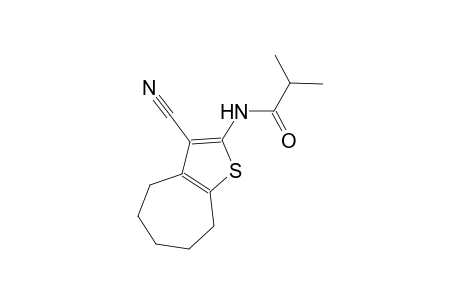 N-(3-cyano-5,6,7,8-tetrahydro-4H-cyclohepta[b]thien-2-yl)-2-methylpropanamide