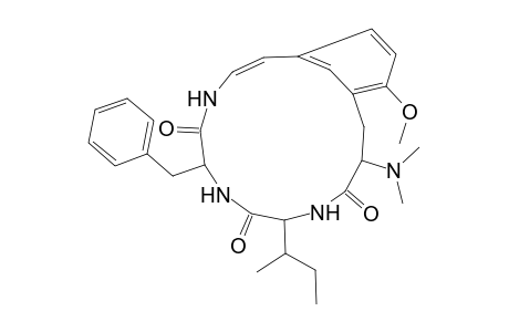 6-Benzyl-9-sec-butyl-12-(dimethylamino)-15-methoxy-4,7,10-triazabicyclo[12.3.1]octadeca-1(18),2,14,16-tetraene-5,8,11-trione