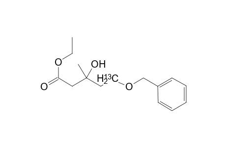 Ethyl [5-(13)C]-5-(benzyloxy)-3-hydroxy-3-methylpentanoate