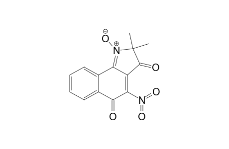 2H-Benz[g]indole-3,5-dione, 2,2-dimethyl-4-nitro-, 1-oxide