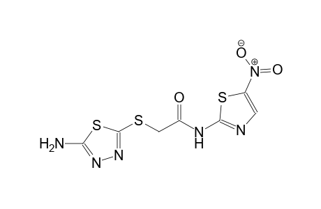 acetamide, 2-[(5-amino-1,3,4-thiadiazol-2-yl)thio]-N-(5-nitro-2-thiazolyl)-