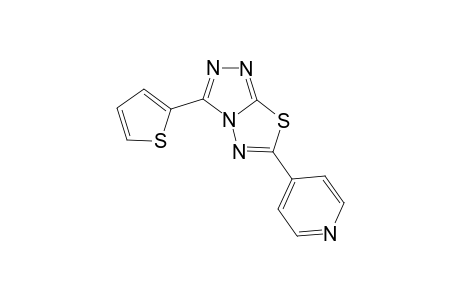 4-[3-(thiophen-2-yl)-[1,2,4]triazolo[3,4-b][1,3,4]thiadiazol-6-yl]pyridine