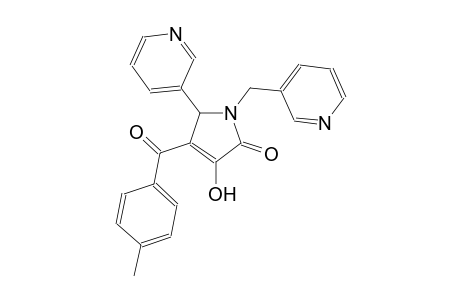 3-hydroxy-4-(4-methylbenzoyl)-5-(3-pyridinyl)-1-(3-pyridinylmethyl)-1,5-dihydro-2H-pyrrol-2-one