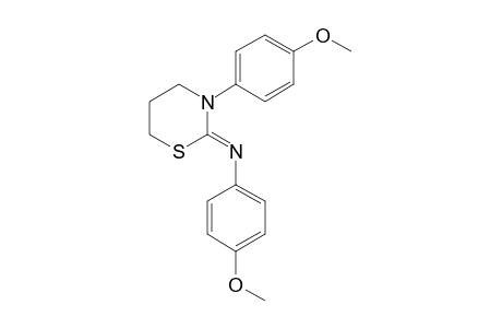 3-(p-methoxyphenyl)-2-[(p-methoxyphenyl)imino]tetrahydro-2H-1,3-thiazine