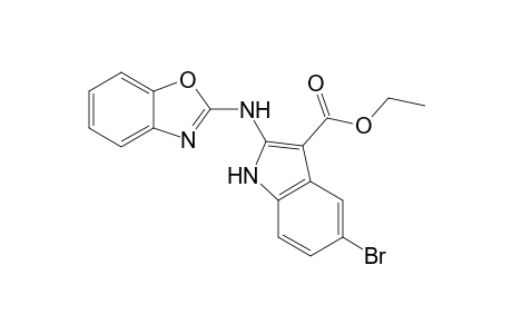 Ethyl 2-[(benzoxazol-2'-yl)amino]-5-bromo-1H-indole-3-carboxylate