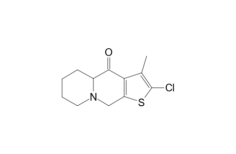 2-CHLORO-3-METHYLTHIENO-[3,2-B]-QUINOLIZIDIN-4-ONE