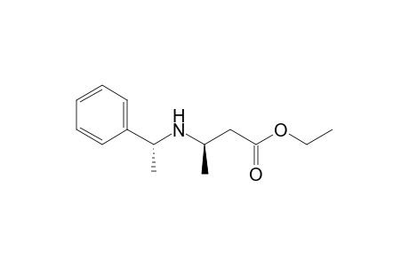 Ethyl 3(R)-[N-(R)-1-phenylethylamino]butanoate