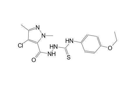 2-[(4-chloro-1,3-dimethyl-1H-pyrazol-5-yl)carbonyl]-N-(4-ethoxyphenyl)hydrazinecarbothioamide