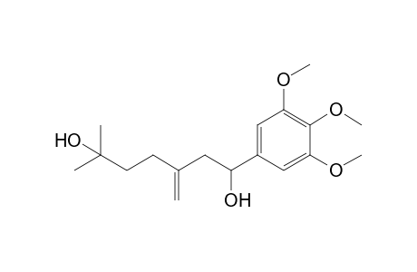 6-Methyl-3-methylene-1-(3,4,5-trimethoxyphenyl)heptane-1,6-diol