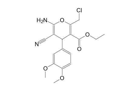 ethyl 6-amino-2-(chloromethyl)-5-cyano-4-(3,4-dimethoxyphenyl)-4H-pyran-3-carboxylate