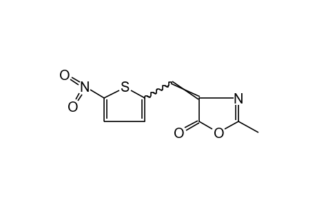 2-METHYL-4-(5-NITRO-2-THENYLIDENE)-2-OXAZOLIN-5-ONE