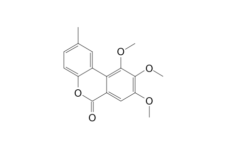 6H-Dibenzo[b,d]pyran-6-one, 8,9,10-trimethoxy-2-methyl-