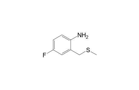 4-Fluoro-2-[(methylthio)methyl]aniline