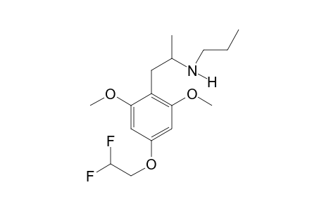 N-Propyl-4-(2,2-difluoroethoxy)-2,6-dimethoxyamphetamine
