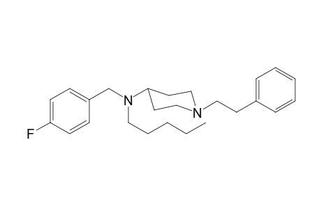 N-(4-Fluorobenzyl)-N-pentyl-1-(2-phenylethyl)piperidin-4-amine