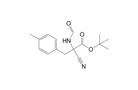 t-Butyl .alpha.-Cyano-.alpha.-(formylamido)-.beta.-(p-methylphenyl)propanoate