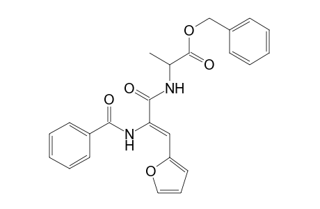 2-(2-Benzoylamino-3-furan-2-yl-acryloylamino)-propionic acid benzyl ester