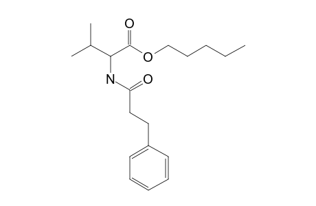 L-Valine, N-(3-phenylpropionyl)-, pentyl ester