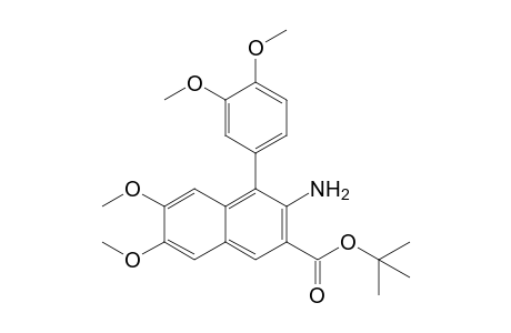 3-amino-4-(3,4-dimethoxyphenyl)-6,7-dimethoxy-2-naphthalenecarboxylic acid tert-butyl ester