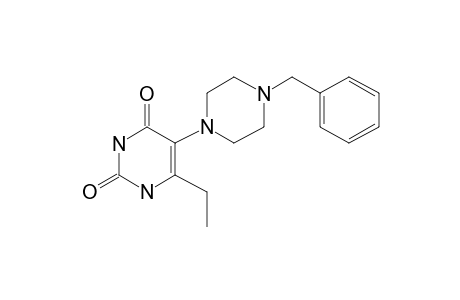 6-Ethyl-5-[4-phenylmethyl]-1-piperazinyl-2,4(1H,3H)-pyrimidinedione