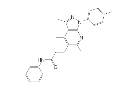 1H-pyrazolo[3,4-b]pyridine-5-propanamide, 3,4,6-trimethyl-1-(4-methylphenyl)-N-phenyl-