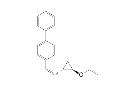 (Z)-4-[2-(trans-2-Ethoxycyclopropyl)ethenyl]biphenyl