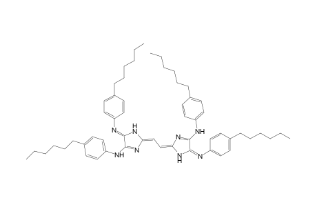 4,4'-Bis(4-n-hexylphenylamino)-5,5'-bis(4-n-hexylphenylimino)-2,5,2',5'-tetrahydro-1H,1'H-2,2'-ethane-1,2-diylidenebisimidazole