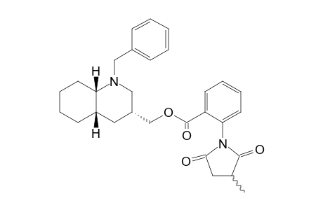 2-(3-Methyl-2,5-dioxo-pyrrolidin-1-yl)-benzoic acid (3R,4aS,8aS)-1-benzyl-decahydro-quinolin-3-ylmethyl ester