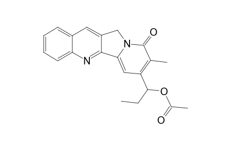 1-(8-Methyl-9-oxidanylidene-11H-indolizino[1,2-b]quinolin-7-yl)propyl ethanoate