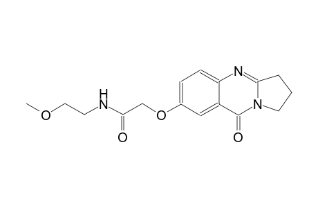 acetamide, N-(2-methoxyethyl)-2-[(1,2,3,9-tetrahydro-9-oxopyrrolo[2,1-b]quinazolin-7-yl)oxy]-