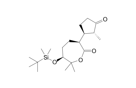 (3S,6S)-6-tert-Butyldimethylsilyloxy-7,7-dimethyl-3-[(1S,2R)-2-methyl-3-oxocyclopentyl]oxepan-2-one