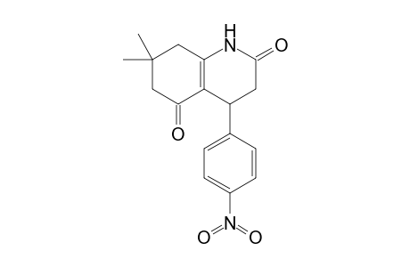 7,7-Dimethyl-4-(4-nitrophenyl)-3,4,6,8-tetrahydro-1H-quinoline-2,5-dione