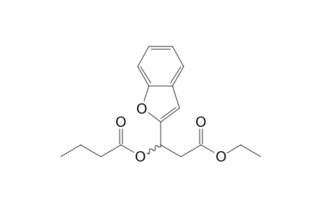 rac-2-(Ethoxycarbonyl)-1-(benzofuran-2-yl)-ethyl butyrate