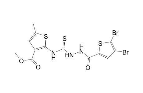 methyl 2-[({2-[(4,5-dibromo-2-thienyl)carbonyl]hydrazino}carbothioyl)amino]-5-methyl-3-thiophenecarboxylate