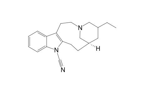 2H-3,7-Methanoazacycloundecino[5,4-b]indole-9-carbonitrile, 5-ethyl-1,4,5,6,7,8,9,10-octahydro-