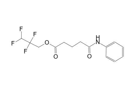 2,2,3,3-tetrafluoropropyl 5-anilino-5-oxopentanoate
