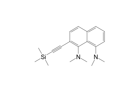 1,8-Bis(dimethylamino)-2-(trimethylsilylethynyl)-naphthalene