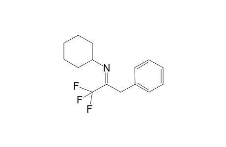 (E)-N-(1,1,1-Trifluoro-3-phenylpropan-2-ylidene)cyclohexylamine