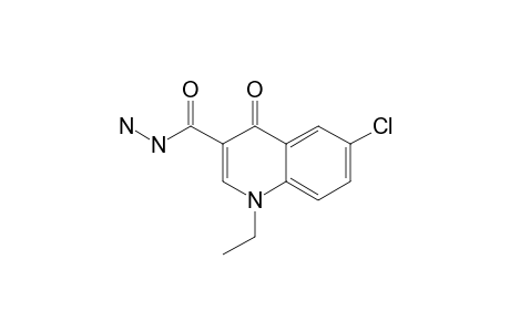 6-CHLORO-1-ETHYL-1,4-DIHYDRO-4-OXOQUINOLINE-3-CARBOXYLIC-ACID-HYDRAZIDE