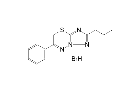6-phenyl-2-propyl-7H-[1,2,4]triazolo[5,1-b][1,3,4]thiadiazine hydrobromide
