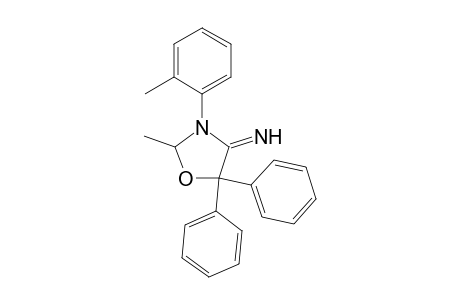 4-Oxazolidinimine, 2-methyl-3-(2-methylphenyl)-5,5-diphenyl-
