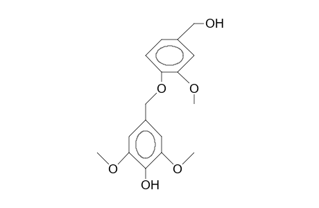 3,5-Dimethoxy-4-hydroxy-benzyl 2'-methoxy-4'-hydroxymethyl-phenyl ether