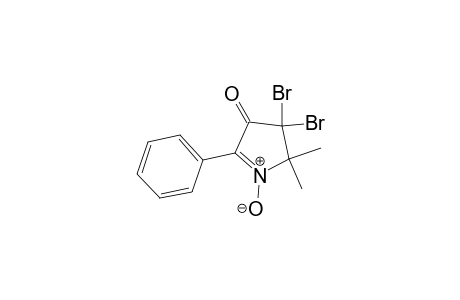 3H-Pyrrol-3-one, 4,4-dibromo-4,5-dihydro-5,5-dimethyl-2-phenyl-, 1-oxide