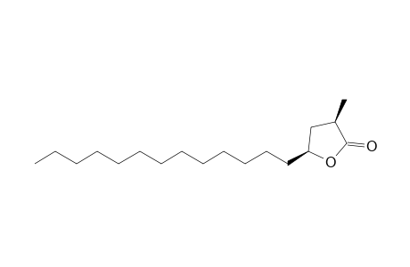 (3R,5S)-3-methyl-5-tridecyl-2-oxolanone